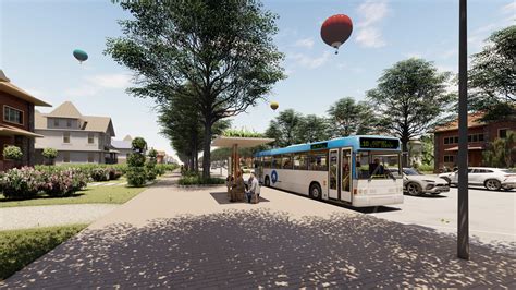 3D model Modern bus station | CGTrader