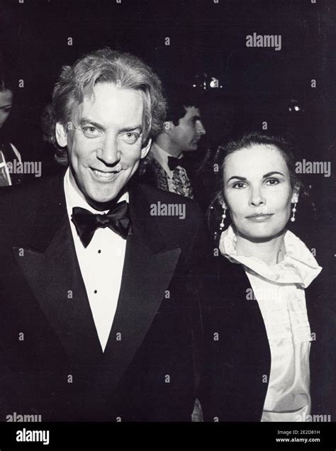 DONALD SUTHERLAND wife Francine RacetteCredit: Ralph Dominguez ...