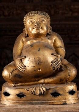 SOLD Laughing, Fat Buddha Statue with Two Children 36" (#bw8): Hindu ...