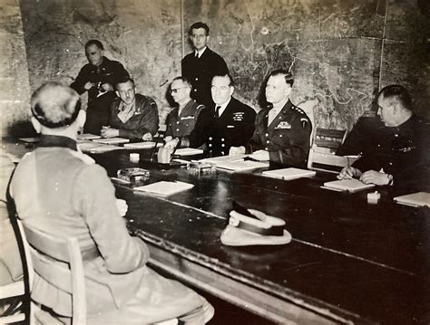 ORIGINAL WW2 GERMAN SURRENDER to ALLIES at SHAEF RHEIMS FRANCE MAY 7, 1945 PHOTO for Sale ...