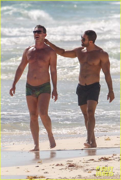 Luke Evans & Boyfriend Victor Turpin Bare Their Shirtless Bodies, Look So Cute Together During ...