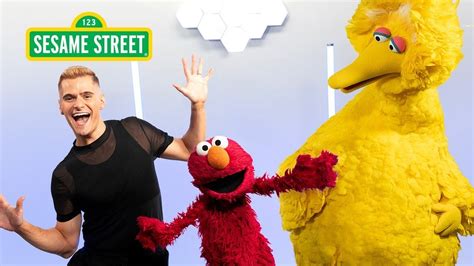 Elmo, Fitness Marshall, & Big Bird Do The Elmo Slide | Sesame Street ...