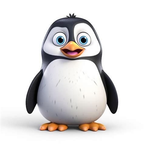 Premium Photo | A 3D Penguin Cartoon Character The Ambassador of the ...