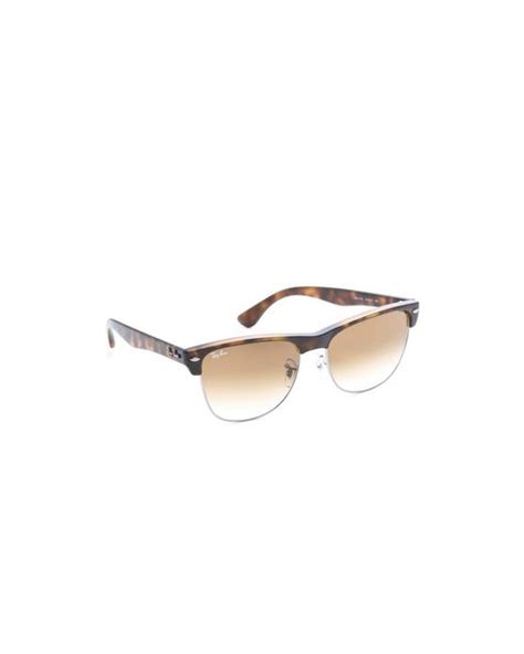 Ray-ban Oversized Clubmaster Sunglasses in Brown | Lyst