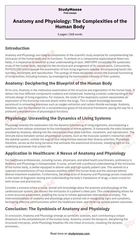 Anatomy vs. Physiology: A Comparison of the Two Fields of Study