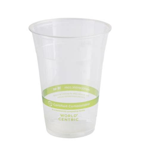 16 Oz. PLA Clear Corn Plastic Biodegradable Cold Cup (Pack of 500), 1 unit - Kroger