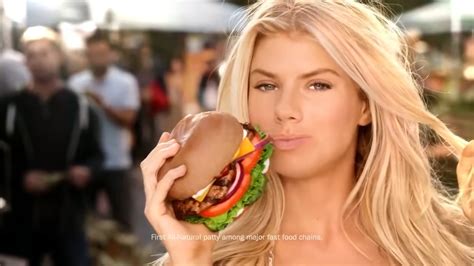 Charlotte McKinney - Carls Jr Ad Commercial - Super Bowl XLIX 2015 - The All Natural Burger (2015)