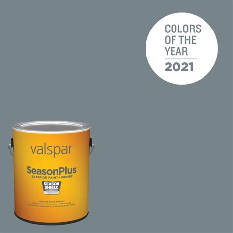 Valspar SeasonPlus Semi-gloss Academy Gray 5001-2a Latex Exterior Paint + Primer (1-Gallon) at ...