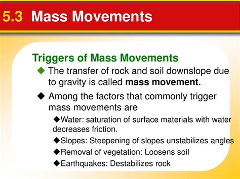 Mass Movements & Water flow - ppt download