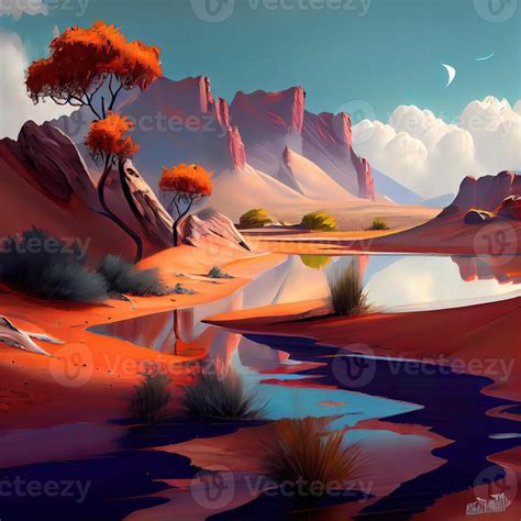 Landscape Art - Ai Generated 22416386 Stock Photo at Vecteezy