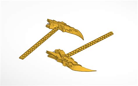 3D design Ninjago Scythe of Quakes - Tinkercad