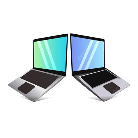 Duel Laptop Illustration Design Free Vector Download, Duel Laptop ...