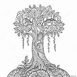 Positive Karma Tree Coloring Page 41554 32842 sketch template
