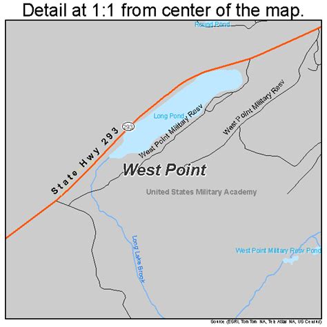 West Point New York Street Map 3680747