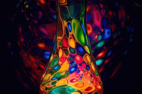 Premium AI Image | Kaleidoscope of colors in a lava lamp stylized