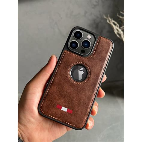 Buy Brown Leather Case For iPhone 15 Pro Max