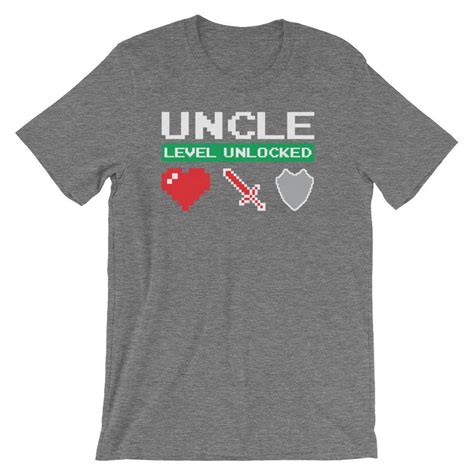 Uncle Level Unlocked Gamer T-Shirt achievement unlocked | Etsy