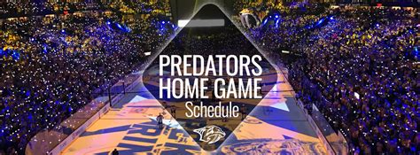 Predators Home Game Schedule | Nashville Guru