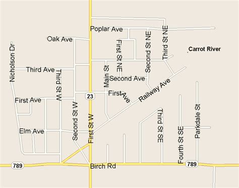 Carrot River Map, Saskatchewan - Listings Canada