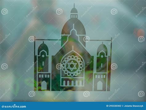 Israel and Jews Symbols on the Glass Stock Photo - Image of number ...