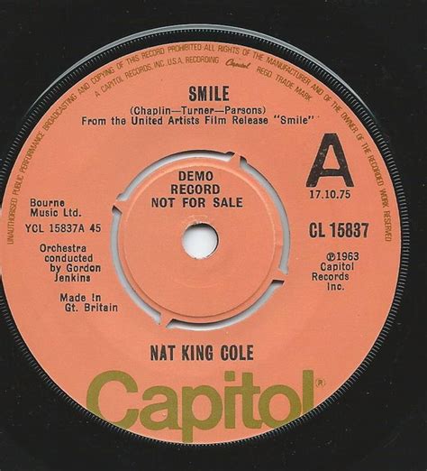 Nat King Cole - Smile (1975, Vinyl) | Discogs