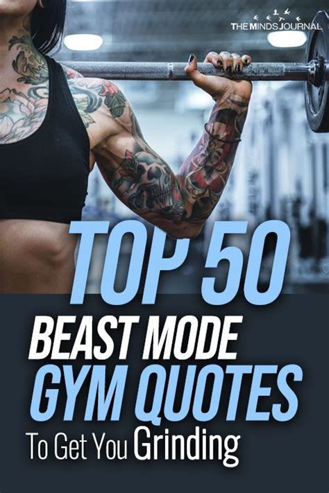 Top 50 Beast Mode Gym Quotes To Get You Grinding | Gym quote, Workout ...