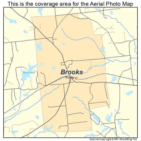 Aerial Photography Map of Brooks, GA Georgia