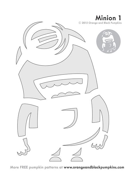 Minion Pumpkin Stencil Printable Printable World Holiday | My XXX Hot Girl