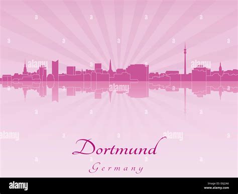 Dortmund skyline in radiant Stock Photo - Alamy