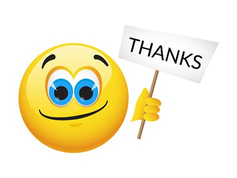 Gelbe Emoticons Und Emojis Stock Vektor Art und mehr Bilder von Thank You - englischer Satz ...