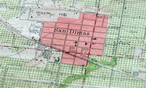 San Dimas California Vintage Original USGS Topographic Map | Etsy