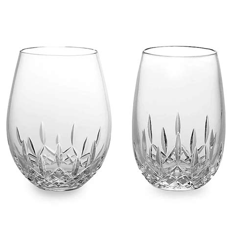 Waterford® Lismore Nouveau Stemless Crystal Wine Glasses | Bed Bath and Beyond Canada