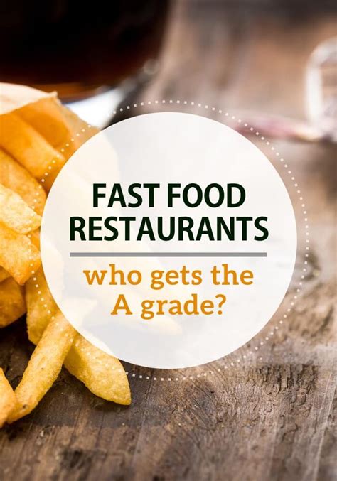 The Healthiest Fast Food Restaurants AND The Not So Healthy | Blog Hồng