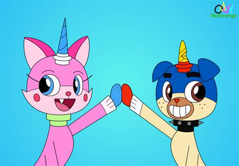 Unikitty And Puppycorn by OddyMcStrange on Newgrounds