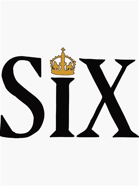 "SIX the Musical: Hand drawn logo" Sticker for Sale by broadway-island | Redbubble