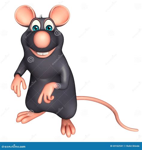 Funny Rat Cartoon Character Stock Illustration - Illustration of meat ...