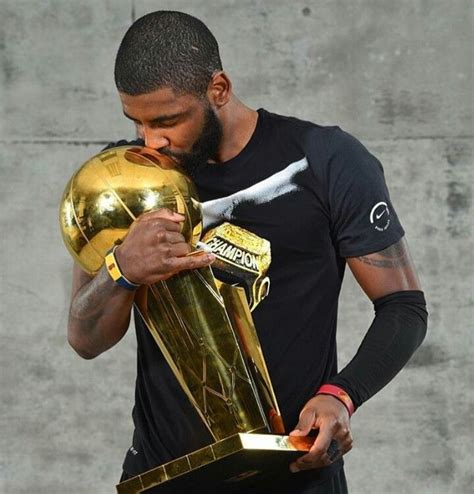 Kyrie Irving and NBA Finals Championship Trophy 2016 | Kyrie irving, Kyrie irving cavs, Kyrie