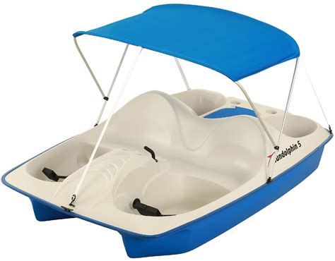 Sun Dolphin 5 Seat Pedal Boat Blue With Canopy