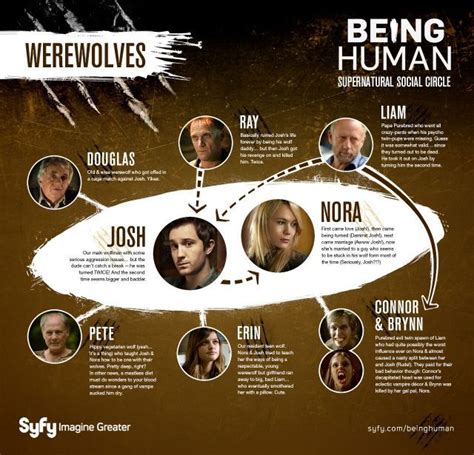 Being Human (US) Character Connections | Werewolves | Being human syfy, Being human uk, Fantasy ...