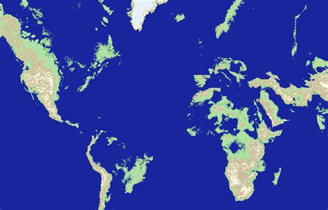 World Map Sea Level Rise – Map Vector