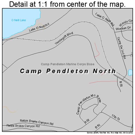 Camp Pendleton North California Street Map 0610559