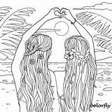 Bff Coloring Pages People sketch template