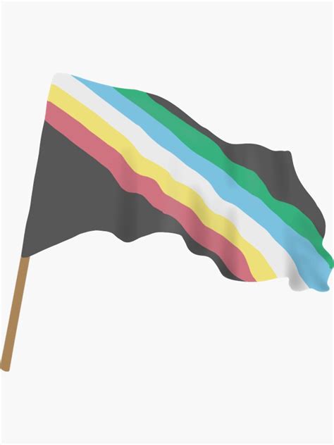 "Disability pride flag " Sticker for Sale by Neurocreatives | Redbubble