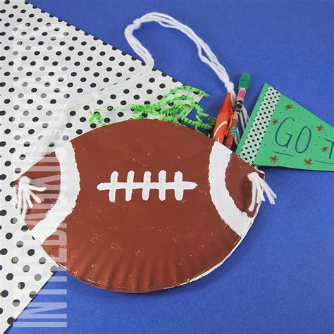 Paper Plate Football Craft • In the Bag Kids' Crafts