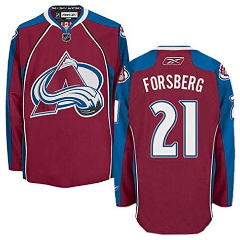 Peter Forsberg Colorado Avalanche Burgundy Youth Premier Home Jersey ...