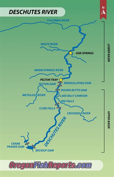 Deschutes River - Maupin, OR - Fish Reports & Map