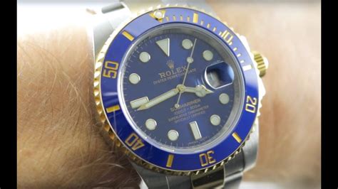 Rolex Submariner Blue Bezel Steel Gold 116613LB Rolex Watch Review