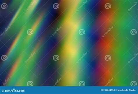 Beautiful Rainbow Light Refraction Picture Illustration Background. Lens Refraction Effect Stock ...