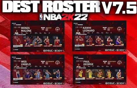 NBA 2K22 Dest Roster All In One Roster (Classic and Fiba) V07.05 - Complete Files (20GB)