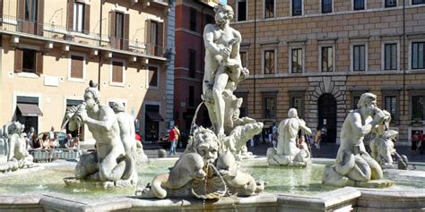 Fountain of the Moor in the Navona Square in Rome